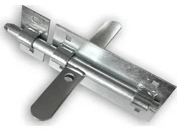 zástrč oboustranná pozinkovaná Z.055 - rýgl, petlice na vrata, brány, dveře, délka 210 mm, ø 14 mm
