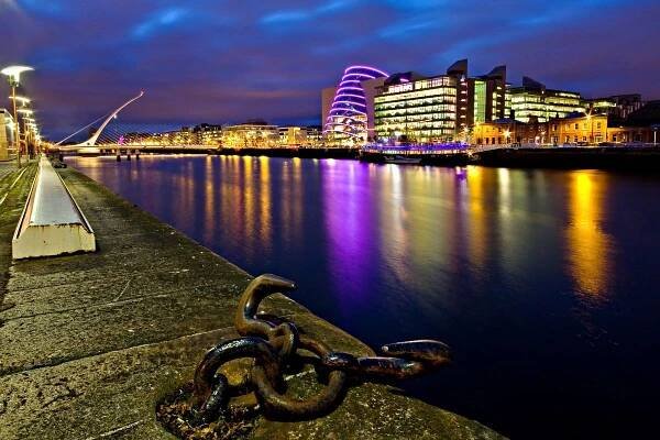Dublin Docklands by Night.