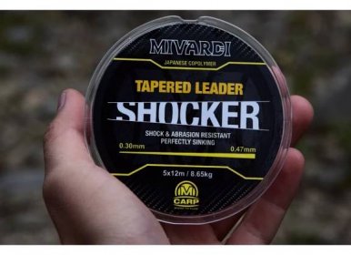 Shocker Tapered Leader 0.26-0.47 mm 5x12 m