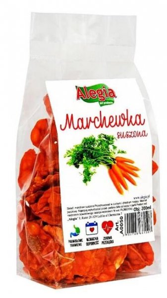 ALEGIA sušená mrkev pro hlodavce a králíky 60g