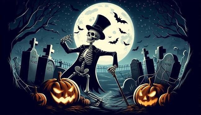 233+ Halloween Skeleton Wallpaper iPhone, Desktop, Free Download 2024 - Technical Raju