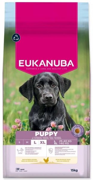 Krmivo EUKANUBA Puppy Large rich in fresh chicken 15 kg