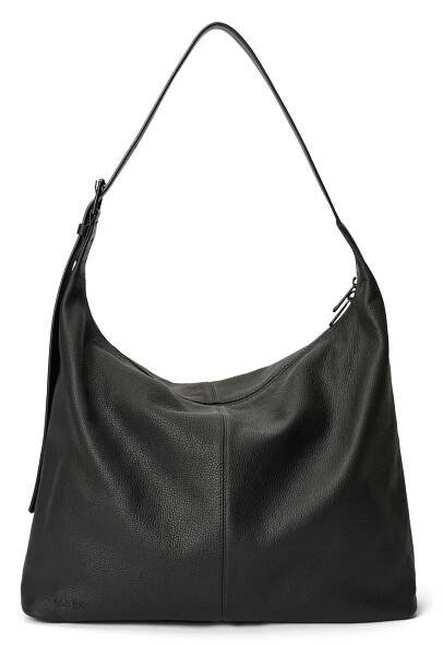 Kožená taška tote ECCO® Hobo - Čierna - Main