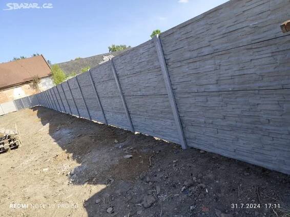 Prodej Betonových plotů Nyní sleva 10% na montáž - Králův Dvůr, Počaply - Bazar