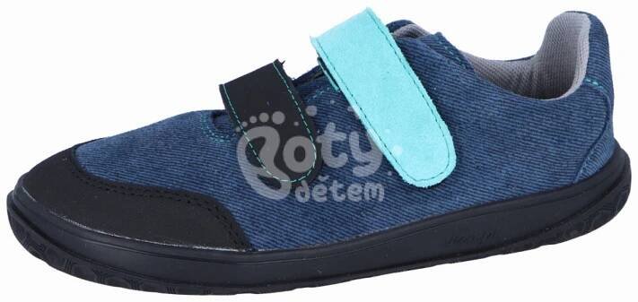 Jonap Jampi barefoot boty Nella S modrá riflová