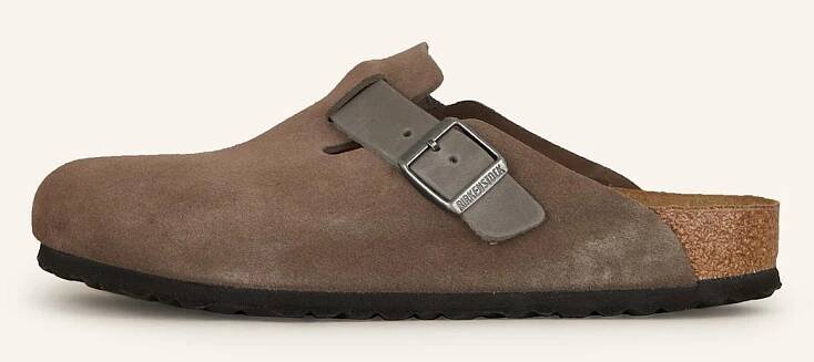 BIRKENSTOCK Mules BOSTON: ČERNOŠEDÁ