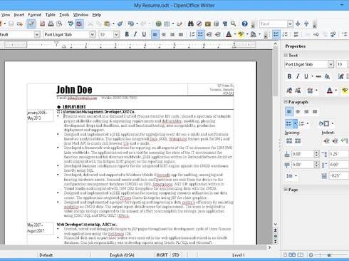 Apache OpenOffice Screenshot 1
