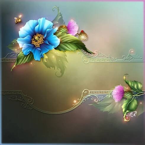 a blue flower with some green leaves on it and a quote below that reads, the beauty of being unfaithed