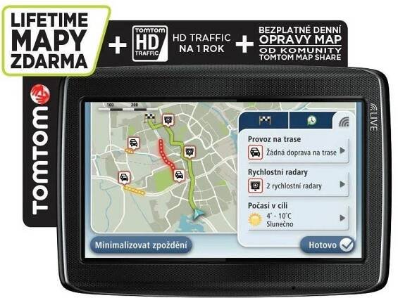 TomTom GO LIVE 825 Europe, LIFETIME mapy, 1 rok služby LIVE
