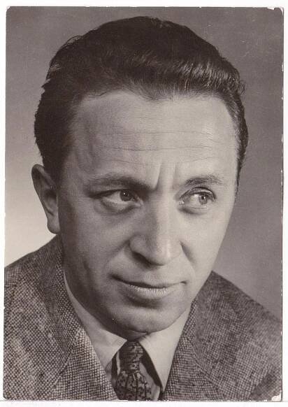 Český herec Miroslav Horníček - Pohlednice