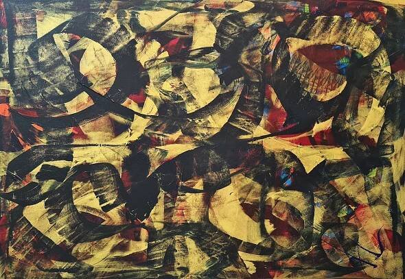 Fuge - acrylic on canvas- 200 x 140 cm