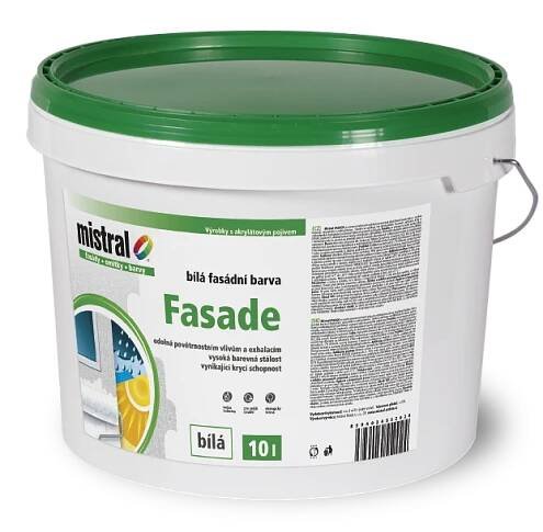 Barva fasádní MISTRAL Fasade Akrylát bílá/ 10 l