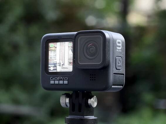 GoPro Hero9 Black camera angled frontal shot