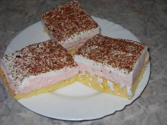 Recept: Piškot s pudinkovym krémem a šlehačkou