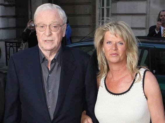 Michael Caine and wife Shakira Caine with daughter Dominique arrives at the London film Premiere of 'Is Anybody There? at Curzon Mayfair, 38 Curzon Street, London W1, on April 29, 2009 in London