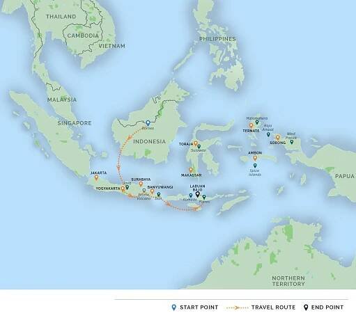 itinerary map