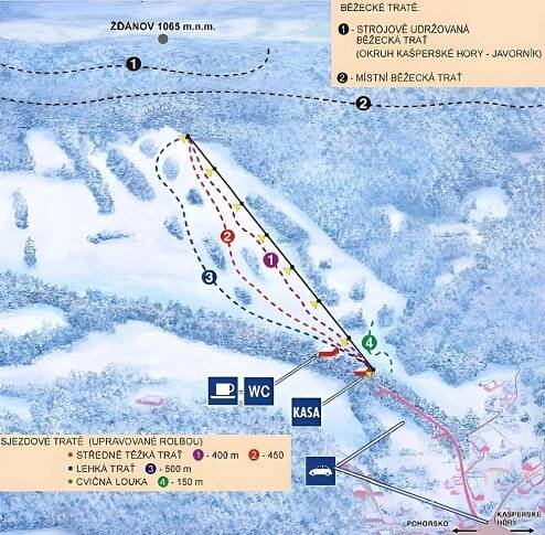 Skiareál Nezdice - Ski areál