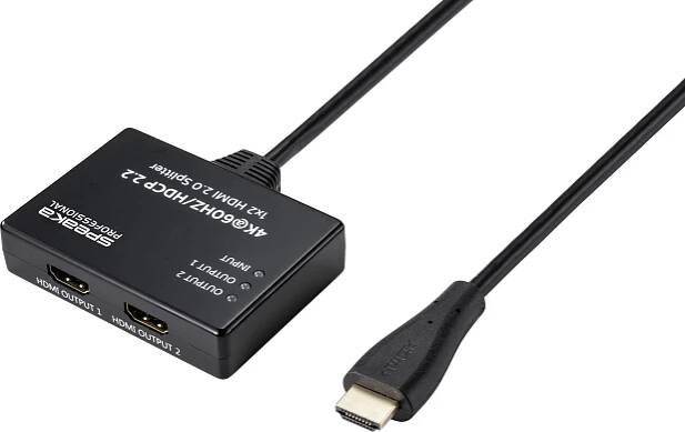 SpeaKa Professional SP-9443508 1 + 2 porty HDMI rozbočovač černá
