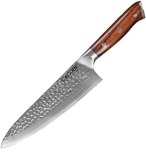 Kuchařský nůž C40, Damašková ocel, 21 cm - DACOBI.cz