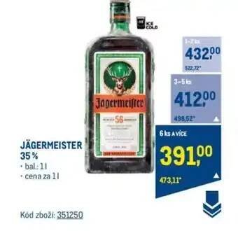 Makro JÄGERMEISTER 35% nabídka