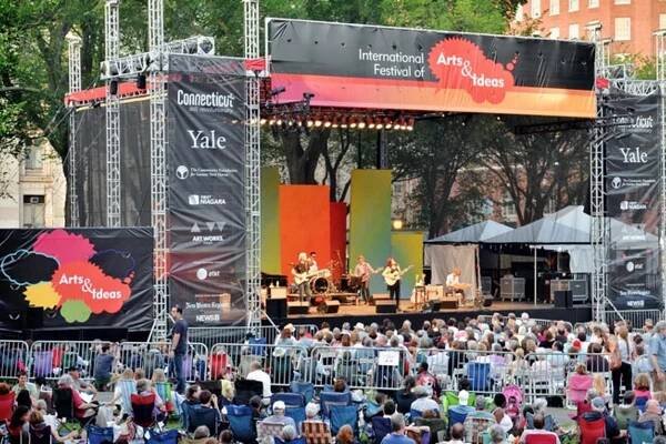 View of the Arts & Ideas festivals on the New Haven