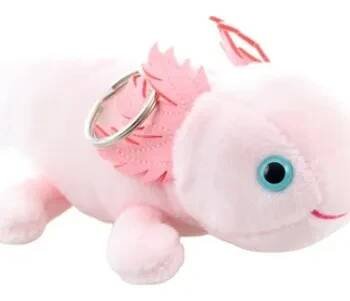 plyšák Plyšový axolotl klíčenka 15 cm - plyšové hračky
