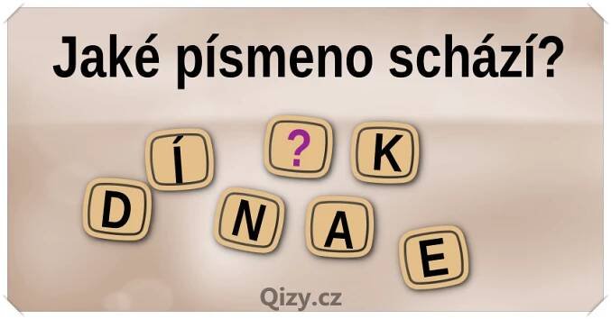 Jaké písmeno schází? - Slovní hádanky