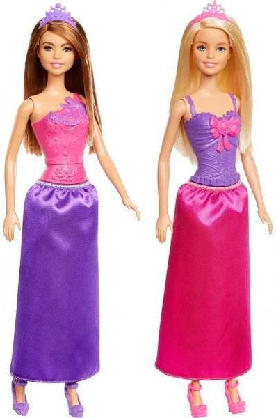 Barbie Princezna s korunkou hnědé vlasy