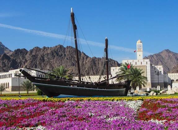 Muscat, Oman ~ Dhow Roundabout in Bustan