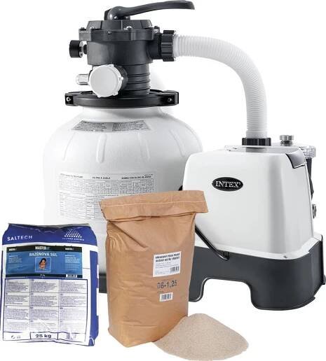 Intex Krystal Clear QX2100 + filtrační písek 25 kg + bazénová sůl 25 kg od 9 497 Kč