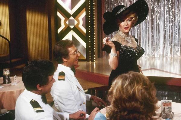 FRED GRANDY;BERNIE KOPELL;DEBBIE REYNOLDS -- LOVE BOAT - "First Impressions/LoveFinds Florence Nightungale/Paroled to Love" which aired on January 8, 1983. 