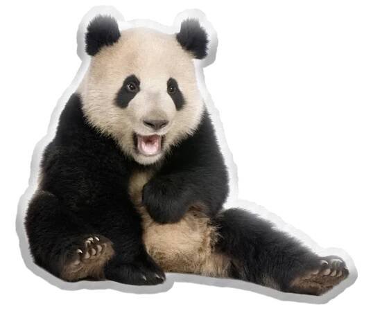 3D polštář ve tvaru Panda
