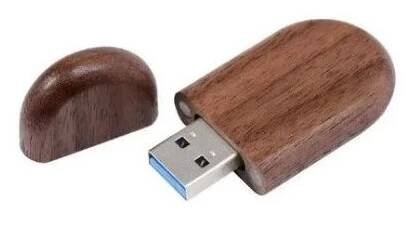 Flash disk dřevěný 64GB