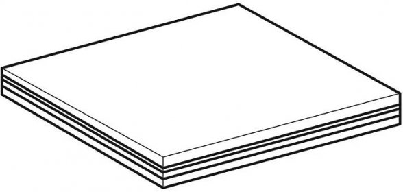 Geberit Příslušenství - Sprchová deska 1200x1000 mm, umožňující obložení, se spádem do L 154.265.00.1