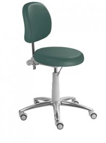 LZ 55 G - N židle laboratorní, výška sezení 47-60 cm, SILVERTEX - koženka tyrkysová 30510