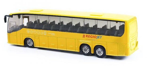 Autobus žlutý RegioJet Stdent Agency kov/plast 18,5 cm
