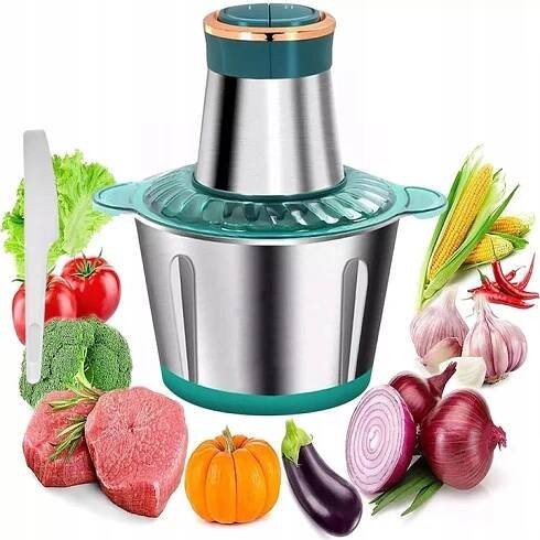 DRTIČ MIXÉRU SEKÁČEK NA OVOCE Z ZELENINY LEDU KUCHYŇSKÝ ROBOT DRTÍ 2L 300W