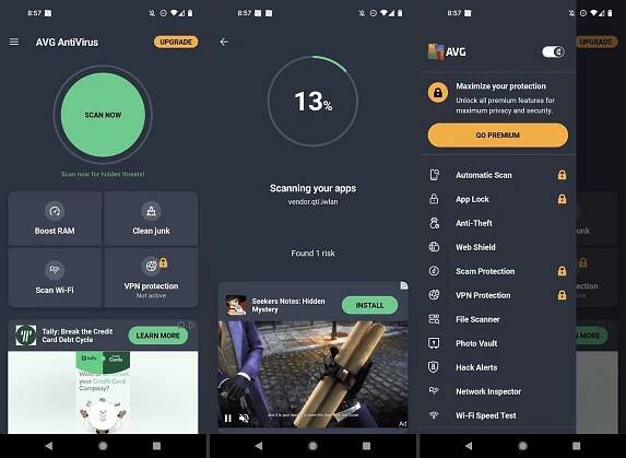 AVG AntiVirus Free Android app