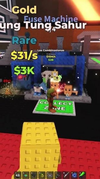 I Put 12 Secrets in Fuse Machine and Got Los Combination in Steal a Brainrot #roblox #shorts