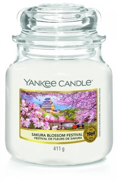 Svíčka Yankee Candle Classic střední, Sakura Blossom Festival