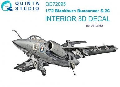 1:72 Blackburn Buccaneer S.2C 3D-Printed & coloured Interior on decal paper