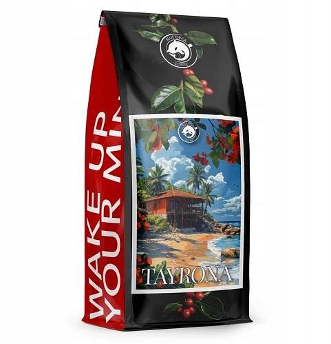 Káva zrnková 1kg - TAYRONA 100% Arabica ČERSTVĚ PRAŽENÁ BLUE ORCA + DÁREK