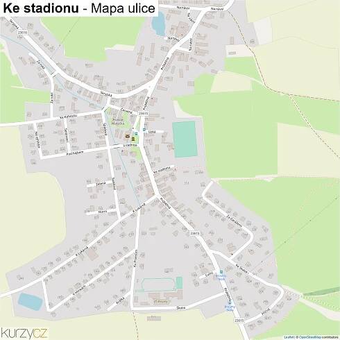 Ke stadionu - mapy | Kurzy.cz