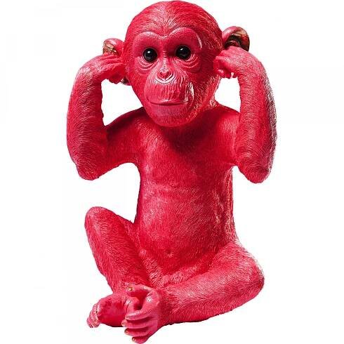 Pokladnička Monkey Kikazaru 35cm - červená