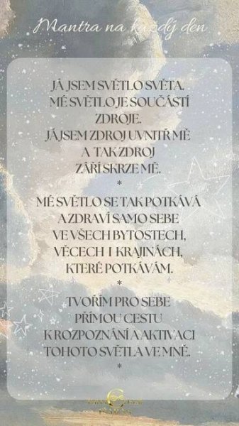 srpen 2024- mantra – Členské sekce – Pavla Crystal