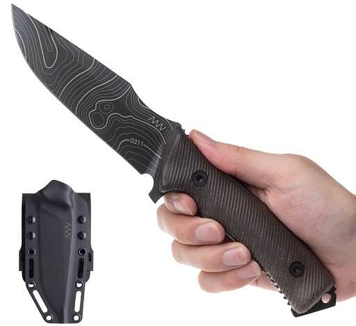 ANV M311 SPELTER NC DLC TOPO BLACK, KYDEX