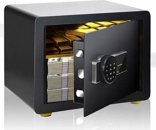 Elektronický trezor, ohnivzdorný nábytkový trezor s italským zámkem