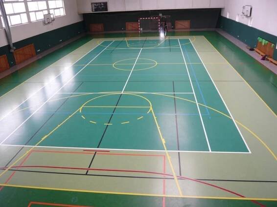 Tělocvična Olomouc SŠ polytechnická - Sportovní podlahy Zlín