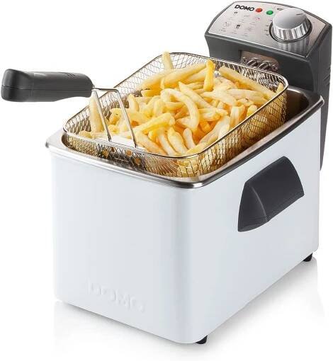 DOMO Fritéza nerezová 4,5l, 3200W, bílá DO519FR