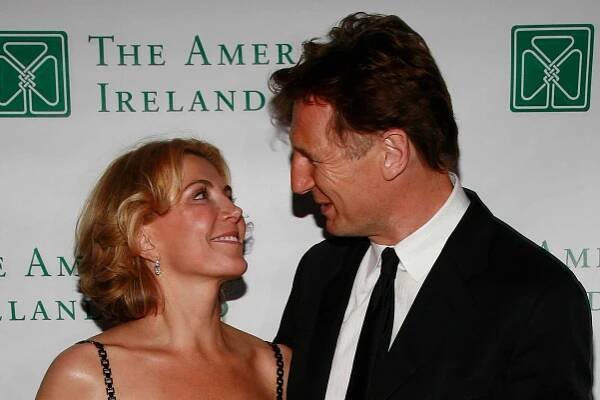 Actress Natasha Richardson and actor Liam Neeson attend the American Ireland Fund's 33rd Annual New York Gala Fundraiser at The Tent at Lincoln Center on May 8, 2008 